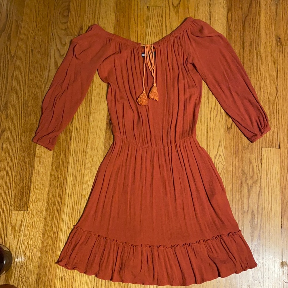 Dark orange dress